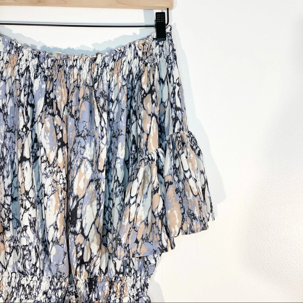 Olivaceous | Off-the-Shoulder Coverup Romper - Picture 5 of 9